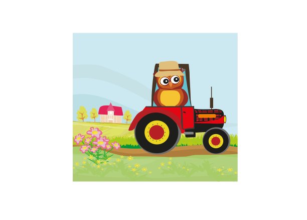 猫头鹰的农民图片下载