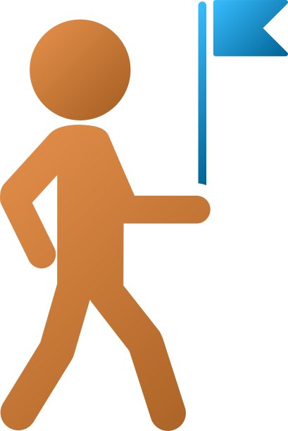 子标志引导渐变图标图片下载