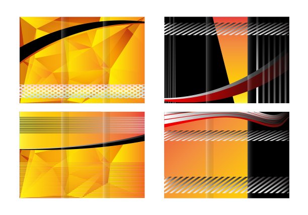 公司业务三折模拟小册子图片下载