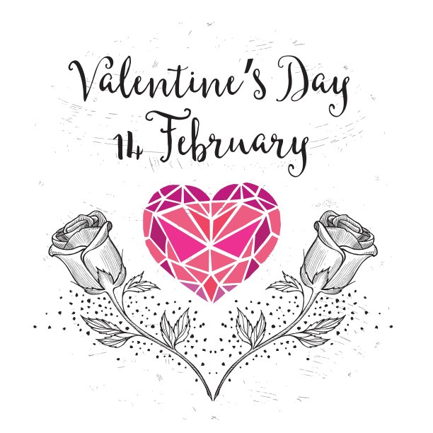 情人节派对邀请卡图片下载