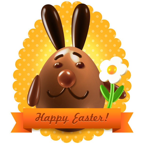 复活节明信片问候图片下载