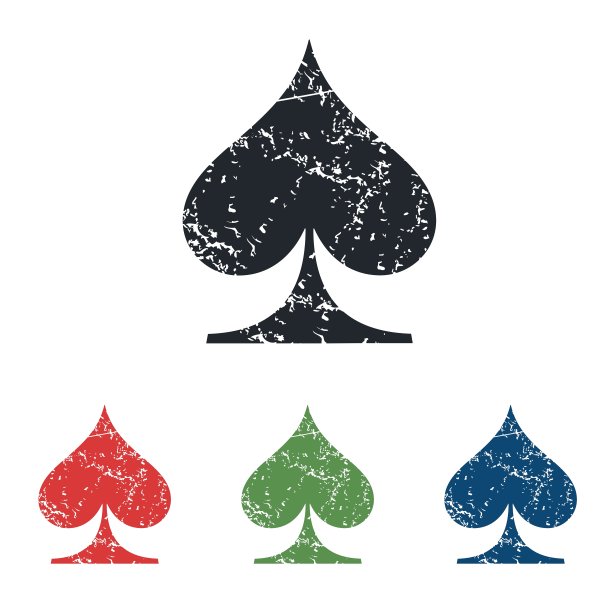 黑桃垃圾图标集图片下载