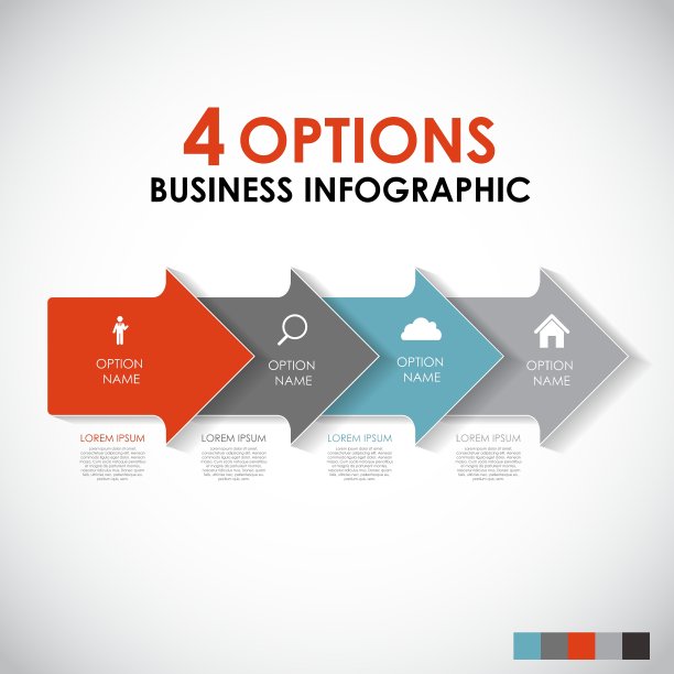 商业信息图表模板图片下载