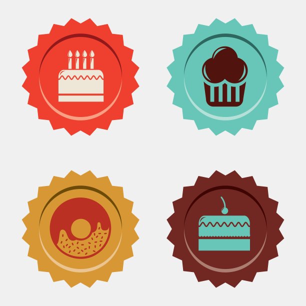 面包店系列图标设计图片下载