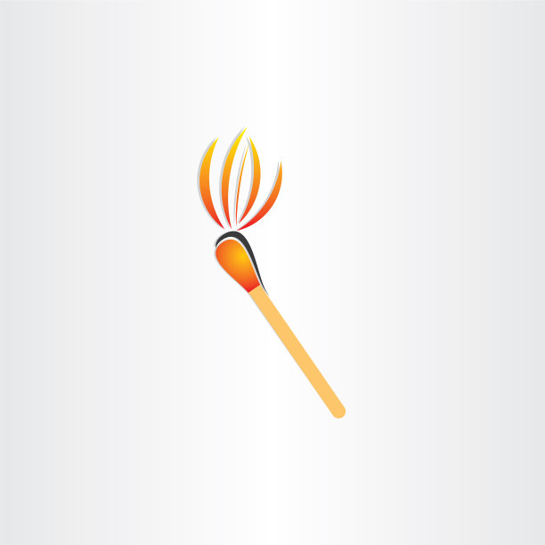 燃烧的火柴或火炬象征图片下载