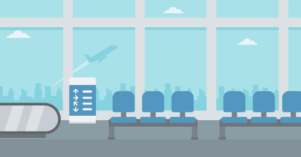 机场大厅背景图片下载