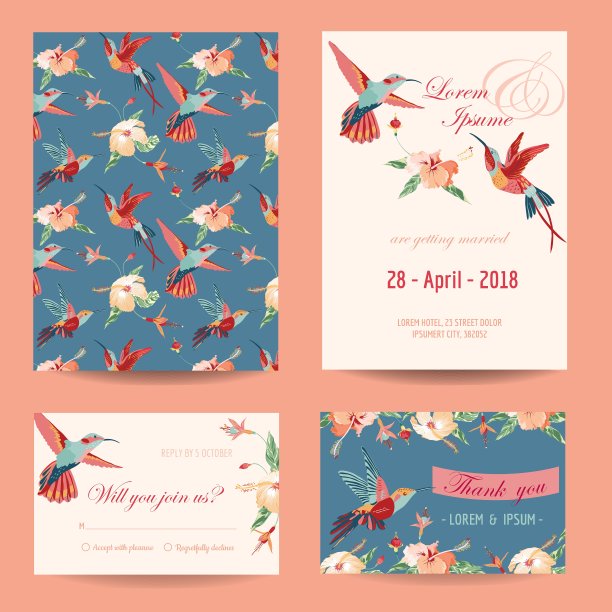 邀请保存日期卡集图片下载