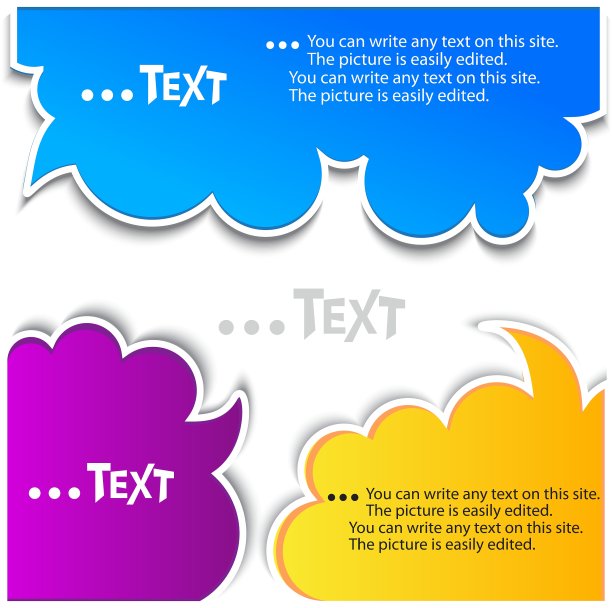 彩色气泡演讲图片下载