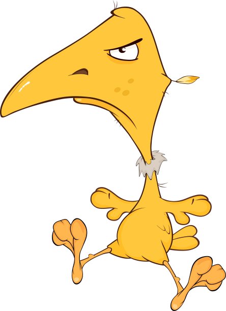 黄色小鸟卡通图片下载