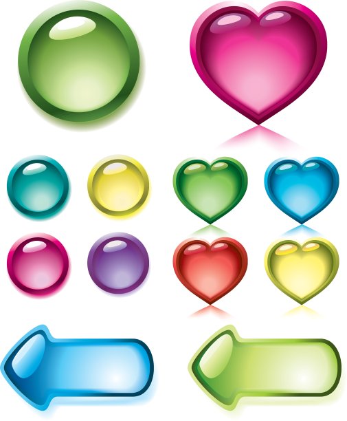 一套光滑纽扣图片下载