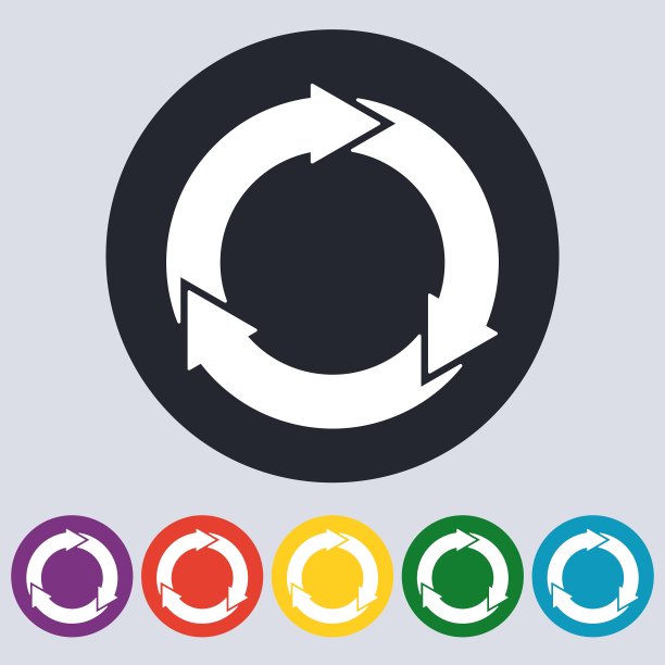 股票线性图标三个箭头图片下载