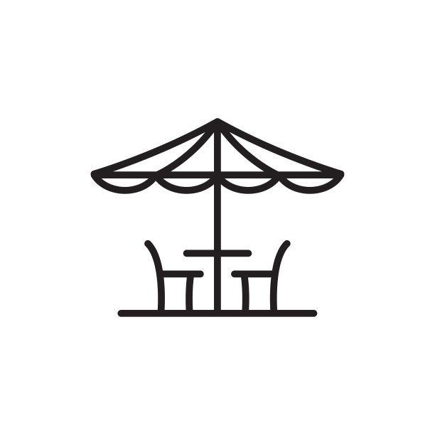 咖啡馆图标在时尚的扁平风格图片下载