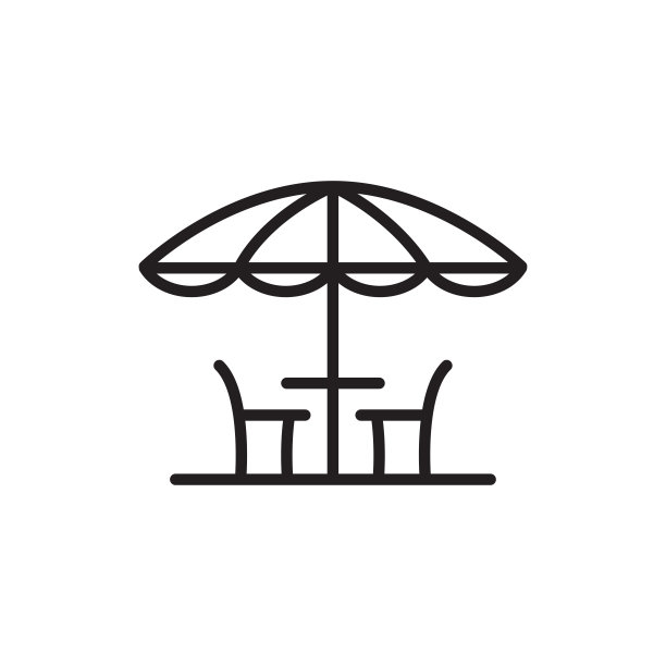 咖啡馆图标在时尚的扁平风格图片下载