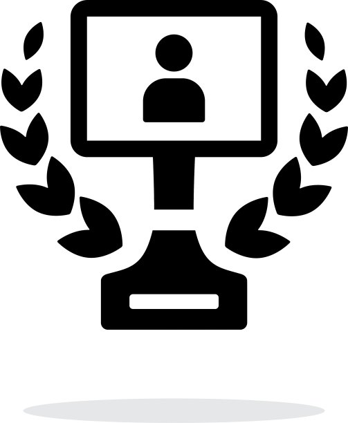 最佳肖像简单图标上的白色背景图片下载