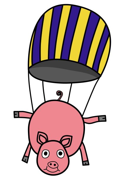 跳伞猪图片下载