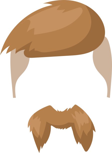 潮人的发型和胡子图片下载