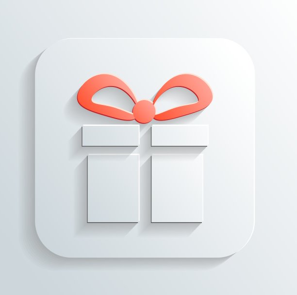 带有阴影的礼品图标图片下载