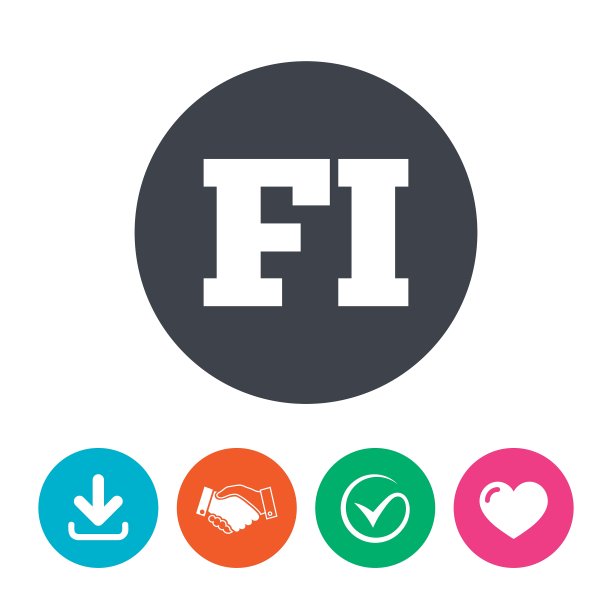 芬兰语手势图标FI翻译图片下载