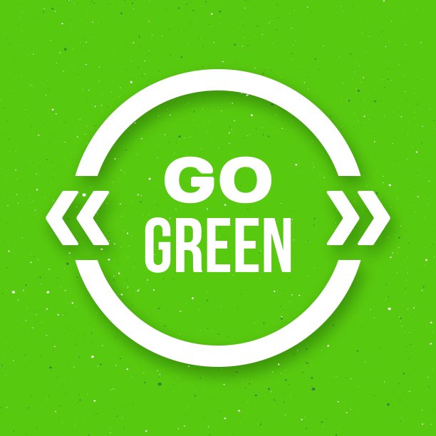 为地球日制作绿色印刷海报图片下载