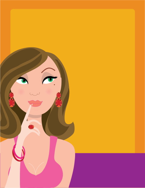 女孩想图片下载