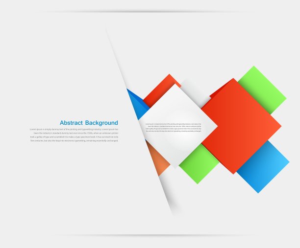 抽象背景方块和3d对象图片下载