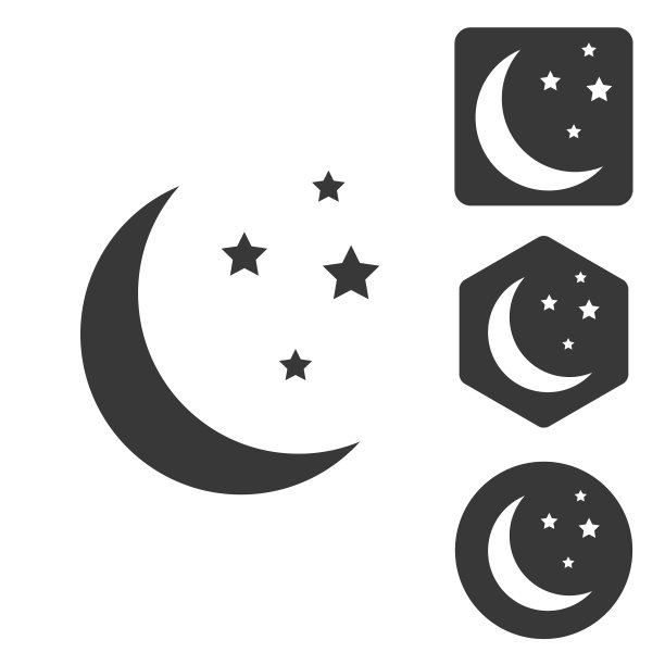 夜间图标设置单色图片下载