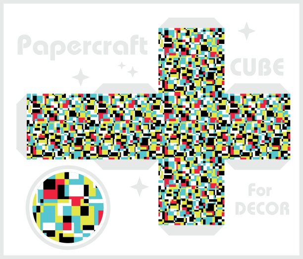 用于儿童游戏和装饰的纸方块图片下载