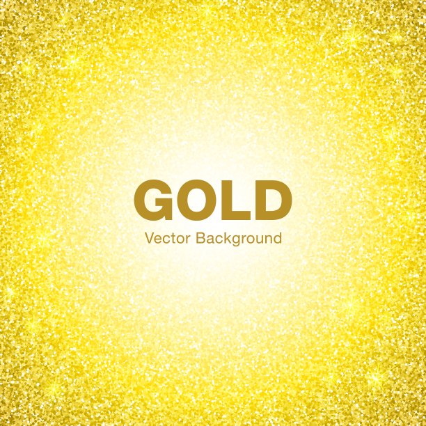 金色明亮发光的圆形背景图片下载