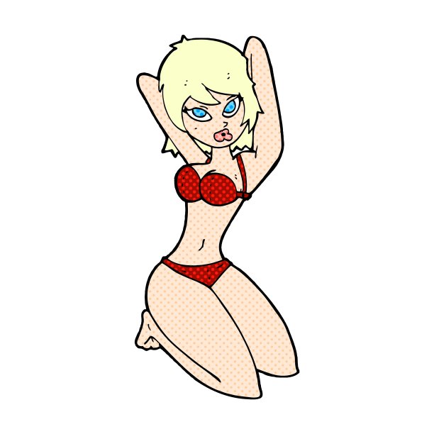 漫画卡通性感女人摆姿势图片下载