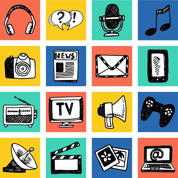 媒体图标设置图片下载