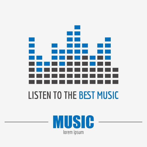 乐器标志和徽章图形图片下载