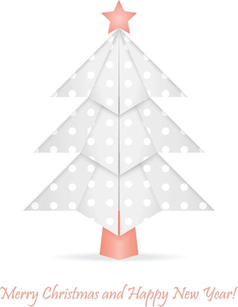 折纸圣诞树图片下载