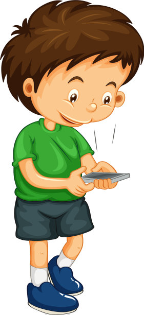 小男孩在打电话图片下载