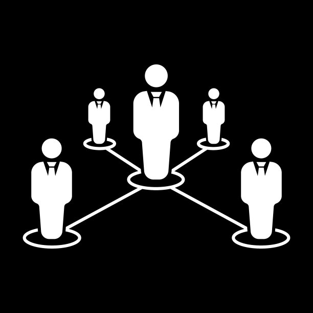 团队图标领导和连接图片下载