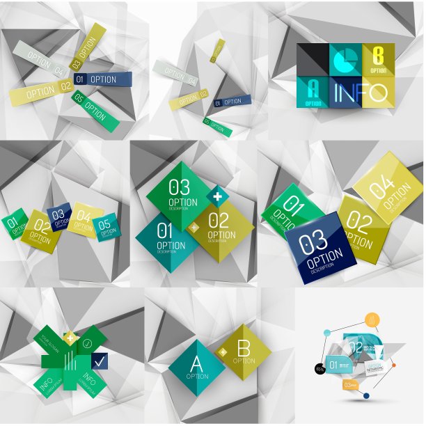 套纸图形信息图形现代模板图片下载