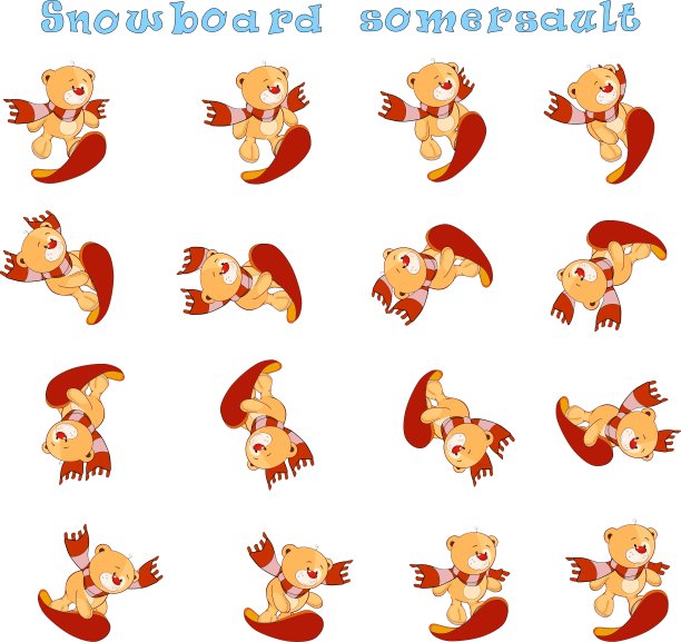 一套玩具熊的卡通游戏图片下载