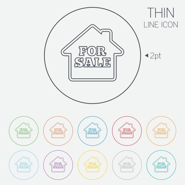 出售标志图标房地产出售图片下载