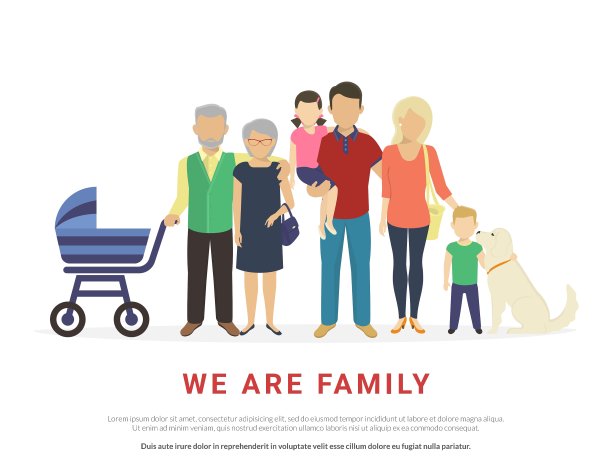 全家福的概念图片下载