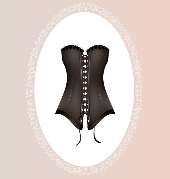 米色框架和深色束身衣图片下载