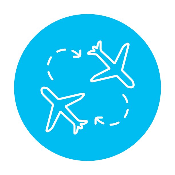 飞机行图标图片下载