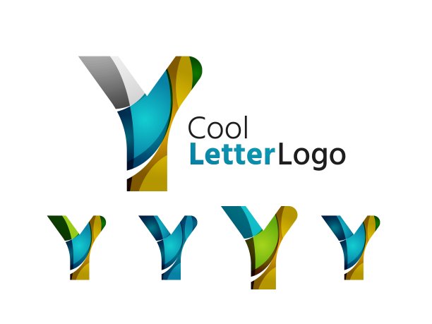 一套抽象的Y字母公司标识业务图片下载
