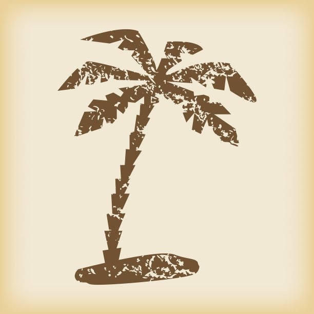 丑的棕榈图标图片下载