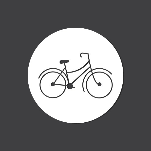 可编辑的自行车生活方式的图形设计图片下载