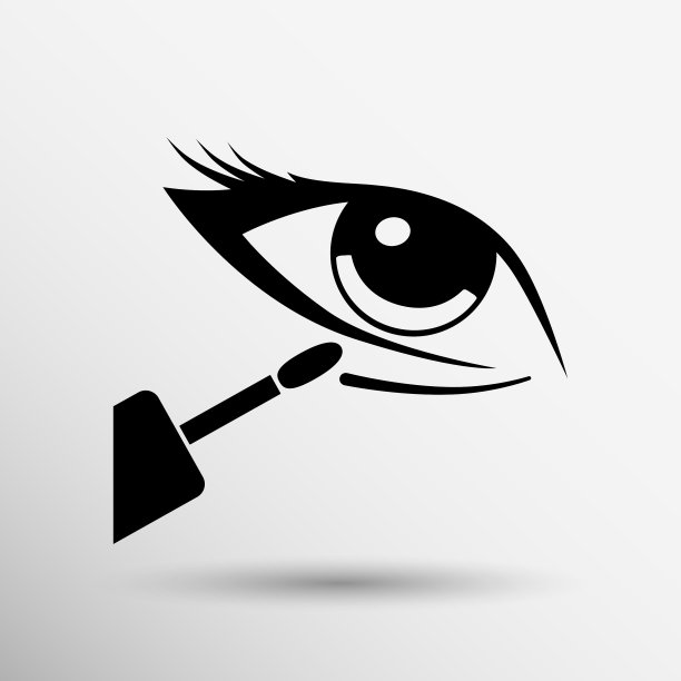 特写遮瑕膏粘在黑眼圈上图片下载