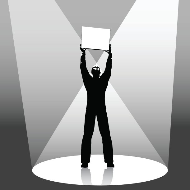 复制空间英雄聚光灯标志图片下载