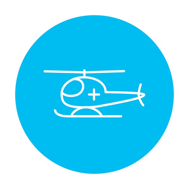 空中救护线路图标图片下载