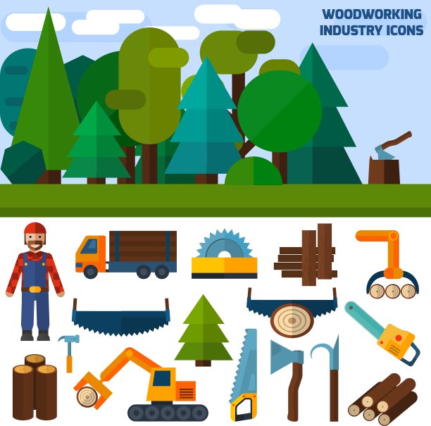 木工行业的图标图片下载