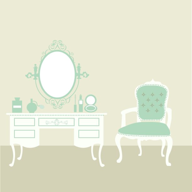 化妆的房间的图片下载