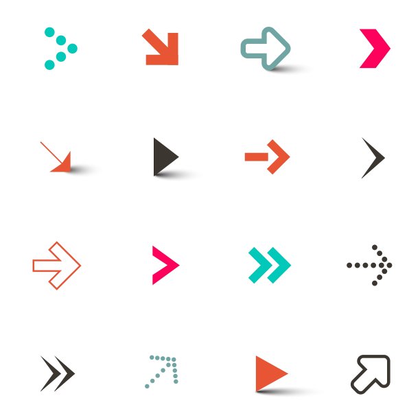 箭头隔离在白色背景图片下载