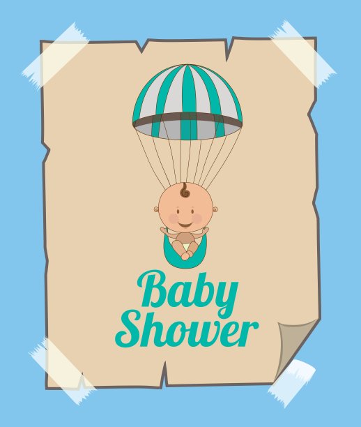 婴儿淋浴设计图片下载